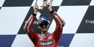 Bagnaia celebró en Austria