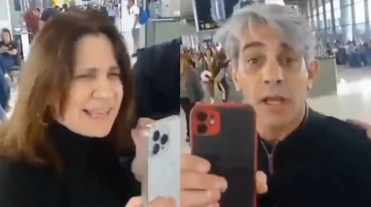 Pablo Echarri respondió al escrache en el aeropuerto y expuso a la pareja que los increpó