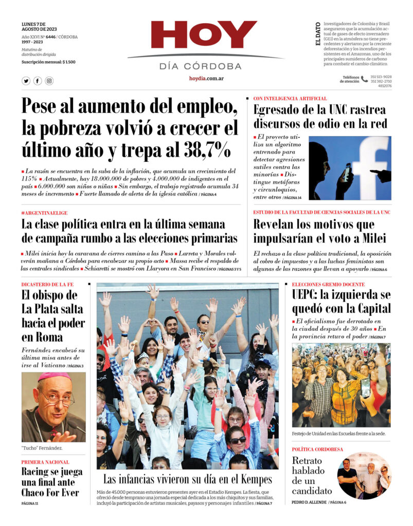 Portada 07.08.2023 Portada 07.08.2023
