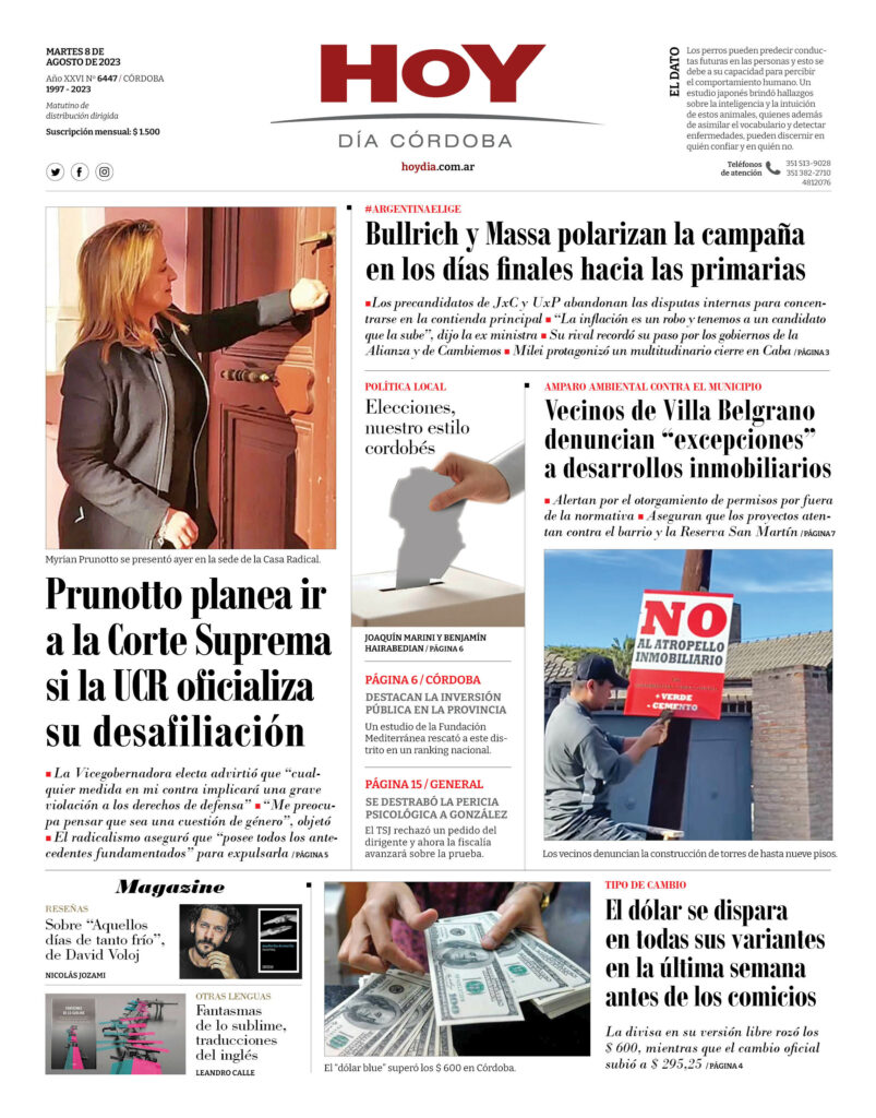 Portada 08.08.2023 Portada 08.08.2023