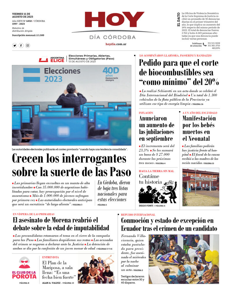 Portada 11.08.2023 Portada 11.08.2023