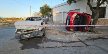 Un impactante choque en San Vicente dejó como saldo a tres personas heridas