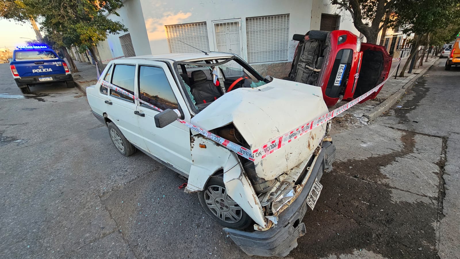 Un impactante choque en San Vicente dejó como saldo a tres personas heridas