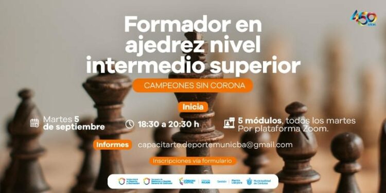 Lanza un curso de nivel intermedio de ajedrez 