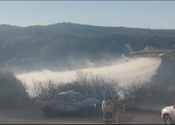 Contuvieron un incendio en El Manzano