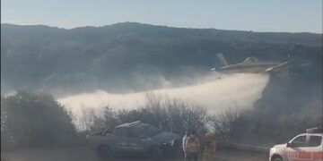 Contuvieron un incendio en El Manzano