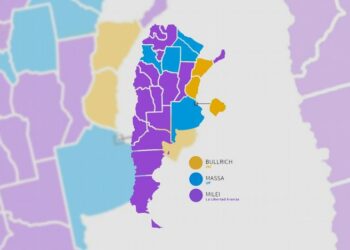 La «ola violeta» de Milei ganó en 16 provincias de 24