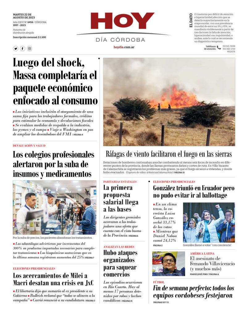 Portada 22.08.2023 Portada 22.08.2023