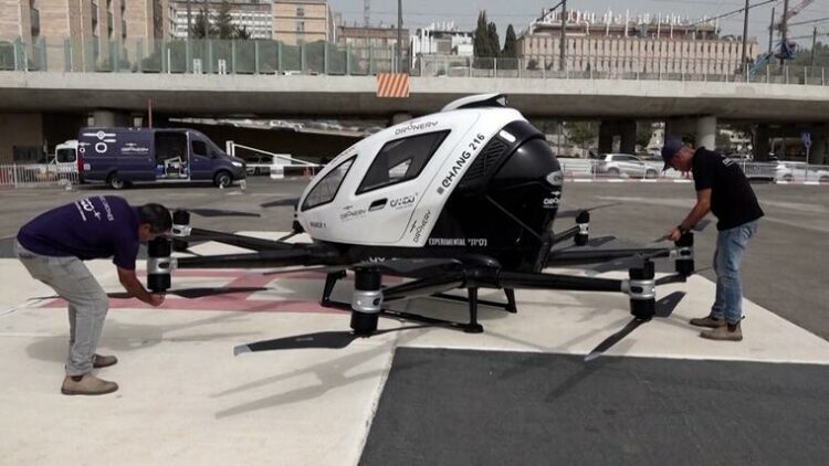 Israel prueba un taxi aéreo para resolver futuras congestiones en el tránsito