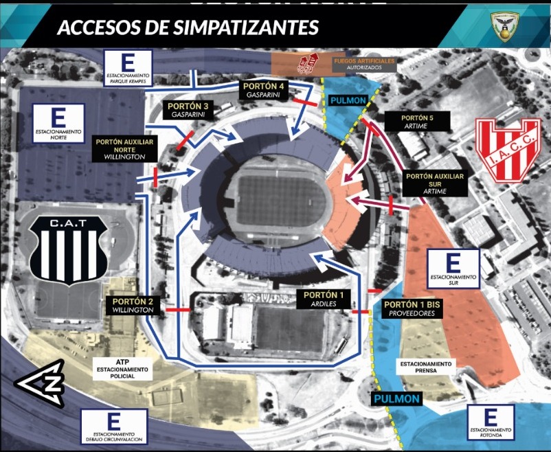 La Provincia dio a conocer el operativo de seguridad para el clásico entre Talleres e Instituto