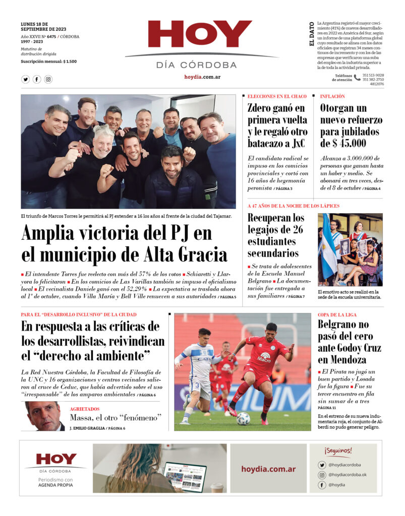 Portada 18.09.2023 Portada 18.09.2023