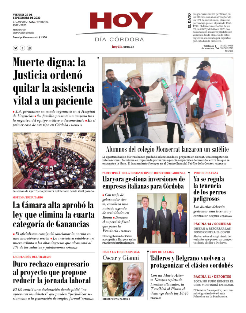 Portada 29.09.2023 Portada 29.09.2023