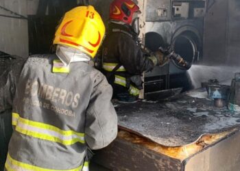 Se incendió una lavandería en el centro de Córdoba