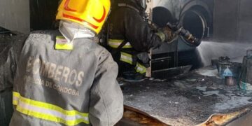 Se incendió una lavandería en el centro de Córdoba