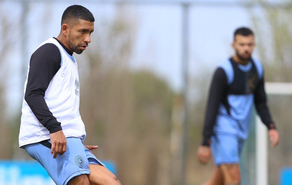 García entrenó con normalidad en Belgrano