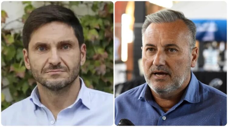 Maximiliano Pullaro, de Unidos para Cambiar Sante Fe (Juntos por el Cambio) y Marcelo Lewandowski, de Juntos Avancemos (Unión por la Patria).
