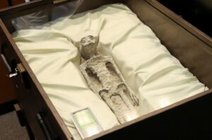 Presentaron cuerpos de supuestos extraterrestres en el Congreso de México