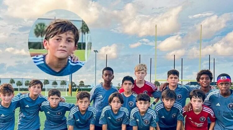 Thiago Messi hizo su primera aparición en el equipo Sub 12 del Inter de Miami