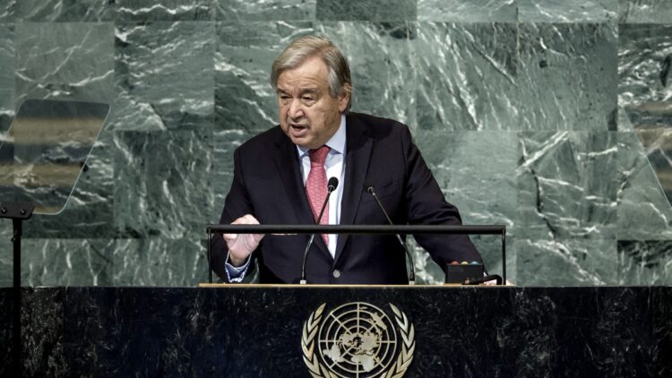 El secretario general de la ONU, António Guterres.