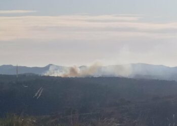 Se complicó la lucha contra el fuego por el viento y el clima