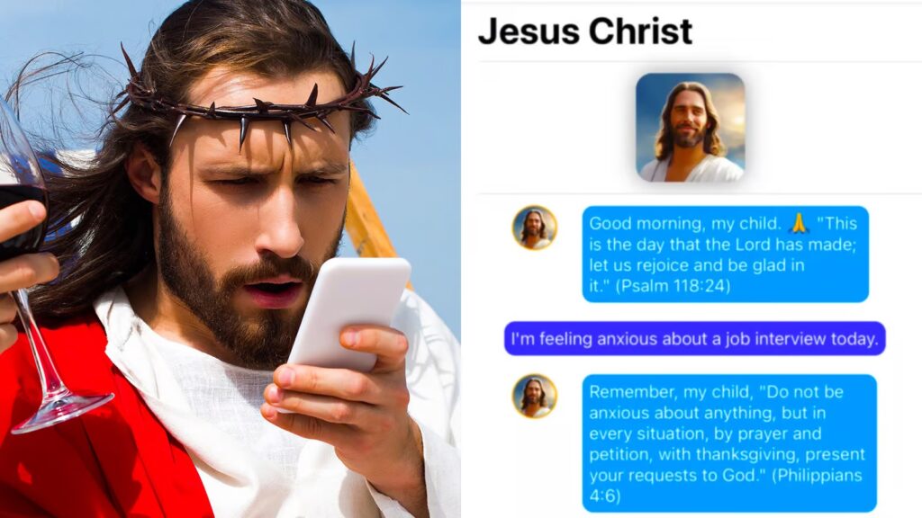 Una app permite chatear con Jesús y con el Diablo para pedirle consejos