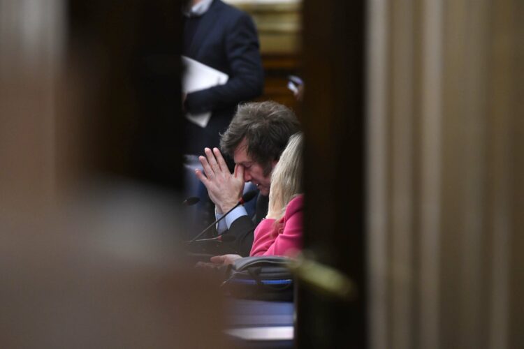 Javier Milei, en su rol de diputado nacional.