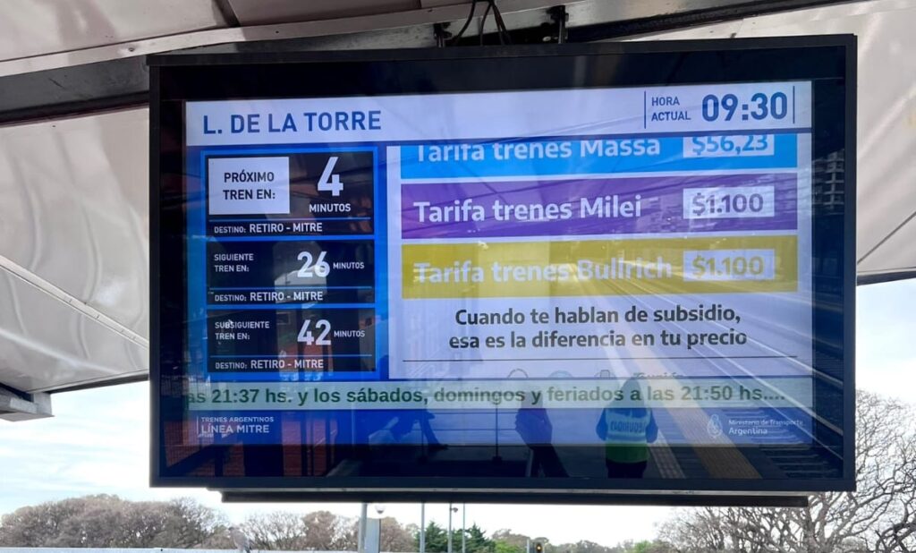 Cruce entre los candidatos por la leyenda de los subsidios en los boletos del transporte