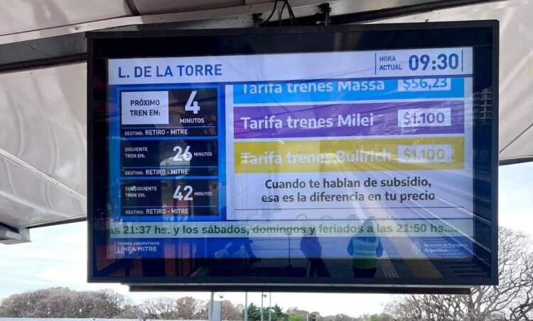 Cruce entre los candidatos por la leyenda de los subsidios en los boletos del transporte