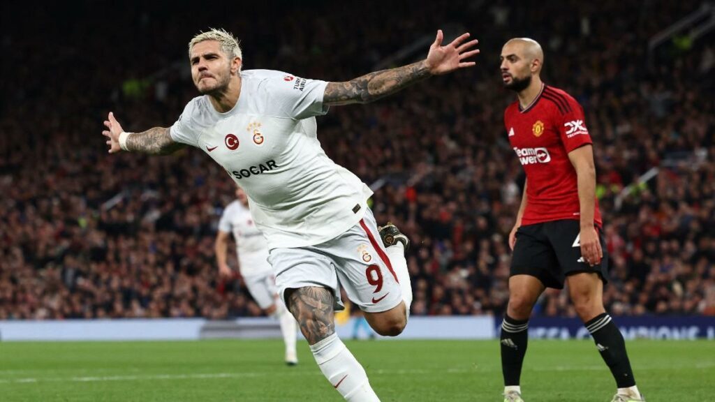 Icardi fue clave en el batacazo del Galatasaray en Inglaterra