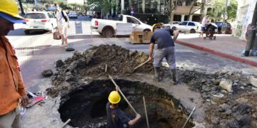 Impactante cráter sorprendió a los vecinos de Nueva Córdoba