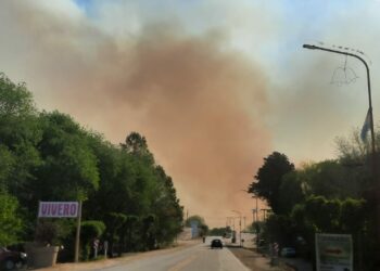 Con evacuados y un clima desfavorable, bomberos combaten grandes focos en Córdoba