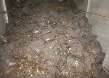 ¿Adivinarías cuánto valen 28 toneladas de viejos cospeles?