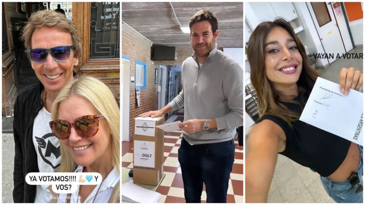 El voto de los famosos: qué mostraron en redes las celebridades argentinas