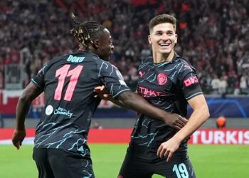 Julián Álvarez volvió a brillar