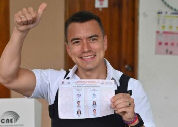 Ganó Noboa la segunda vuelta y es el presidente electo de Ecuador