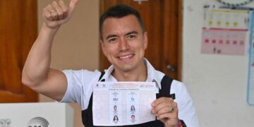 Ganó Noboa la segunda vuelta y es el presidente electo de Ecuador