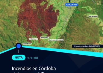 La Conae constató 4.750 hectáreas quemadas al sur del valle de Punilla
