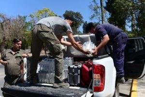 Schiaretti recorrió las zonas afectadas por los incendios