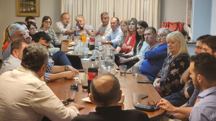 Los 33 parlamentos de la coalición opositora se reunieron ayer por tercera vez.