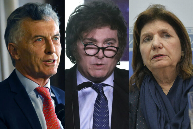 Argentine former President Mauricio Macri attends the InterAmerican Institute for Democracy Forum "Defense of Democracy in the Americas" in Miami, Florida, on May 5, 2021. (Photo by Eva Marie UZCATEGUI / AFP)