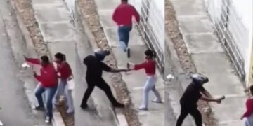 Un hombre abandonó a su novia ante el arribo de dos motochorros y los ladrones se solidarizaron con ella