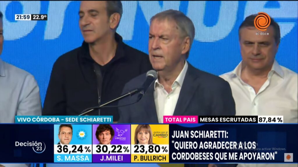 Schiaretti: "Fuimos las voces del interior productivo, no expresamos la cultura del subsidio"