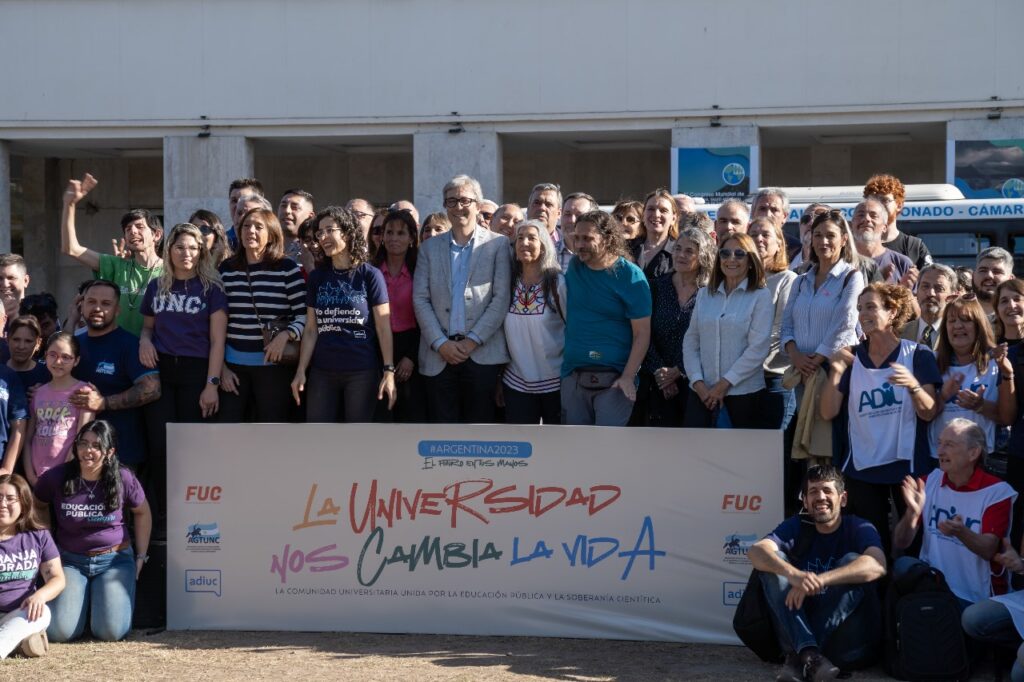 UNC: manifestación unánime a favor de la educación pública