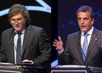 Quiénes son los invitados de Massa y Milei presentes en el debate de esta noche