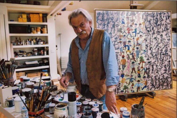 La muestra “Con el tiempo suspendido” contiene obras de la colección del artista cordobés Antonio Seguí.
