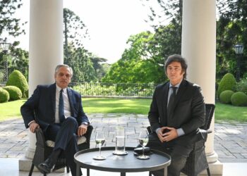 Alberto Fernández y el presidente electo Javier Milei se reunieron en Olivos