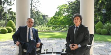 Alberto Fernández y el presidente electo Javier Milei se reunieron en Olivos