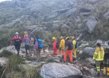 Así auxiliaron a una mujer tras sufrir un malestar en el Cerro Champaquí
