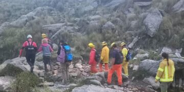 Así auxiliaron a una mujer tras sufrir un malestar en el Cerro Champaquí