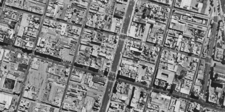 La Maipú como avenida en 1970.